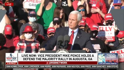 Vice President Pence in Georgia - If you don’t vote, the Democrats win