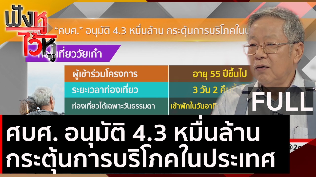 (คลิปเต็ม) ศบศ. อนุมัติ 4.3 หมื่นล้าน กระตุ้นกา...