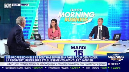 Patrick Martin (Medef) : Les secteurs touchés par la crise manifestent et demandent leur réouverture - 15/12