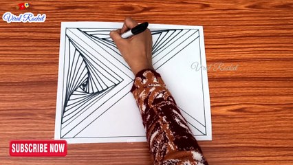 Line Illusion | Abstract Art Therapy | Satisfying Spiral Drawing | Draw Coloured 3D Patterns | 3Dart | #12 | Viral Rocket