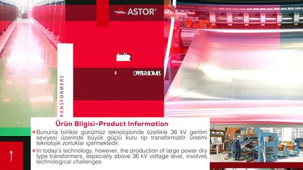 Astor A.Ş -  Kuru Tip Transformatörler