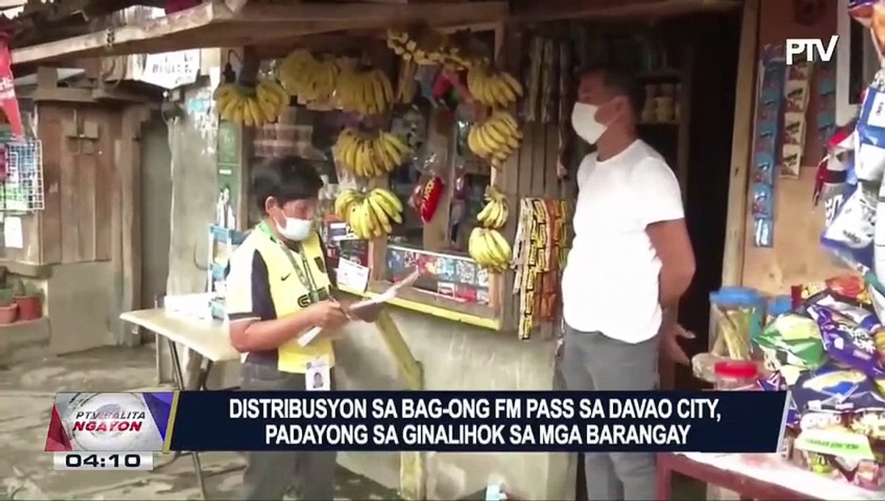 #PTVBalitaNgayon | Distrbusyon sa bag-ong FM pass sa Davao City, padayong sa ginalihok sa mga barangay