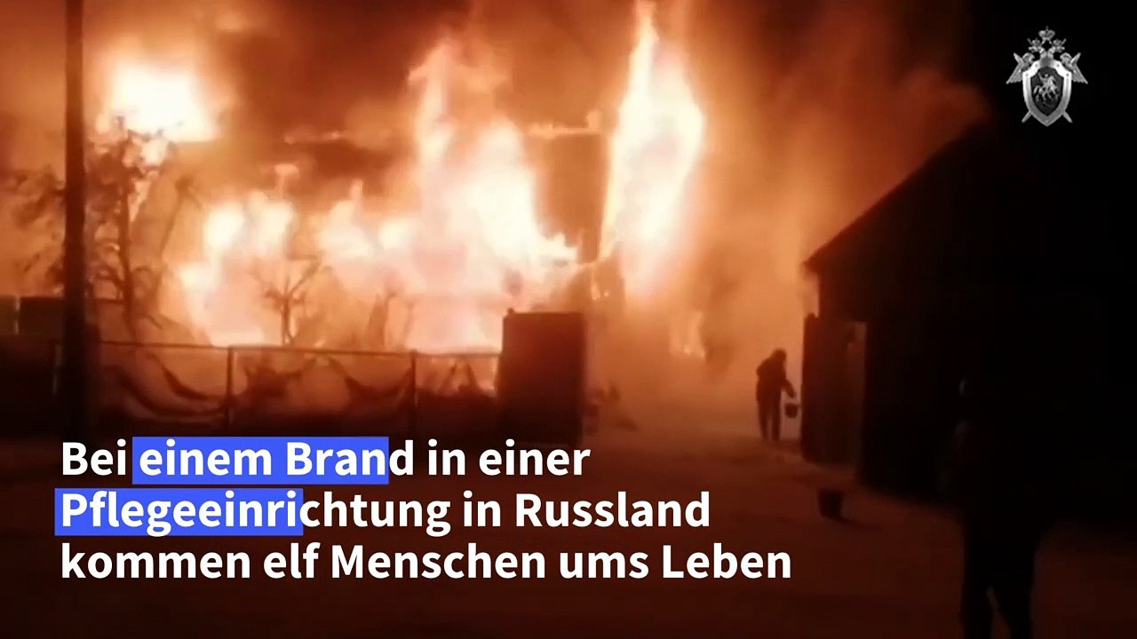 Tote bei Brand in Pflegeeinrichtung in Russland