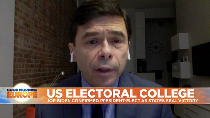 'Democracy prevailed': Joe Biden hits out at Trump as US Electoral College confirms him as president