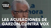 GARZÓN ACUSA a VOX de DEBILITAR la   DEMOCRACIA.