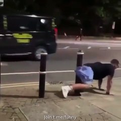 A fat boy is over confident and then what happened See