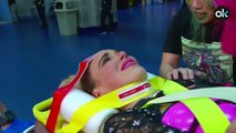 Una estrella de la WWE tiene que ser evacuada en ambulancia tras sufrir 