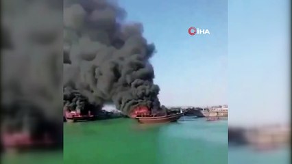 - İran’da balıkçı tekneleri yandı