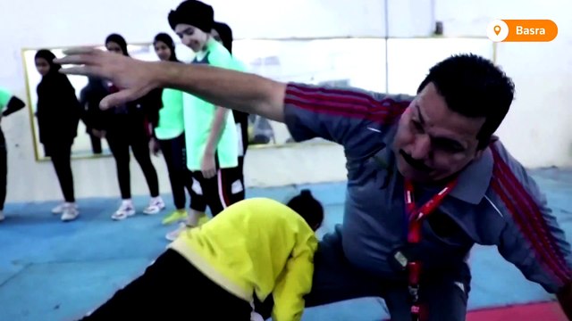 Iraqi female wrestlers fight stereotypes