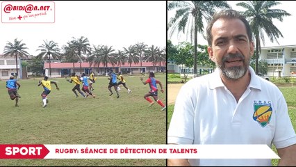 Rugby: séance de détection de talents
