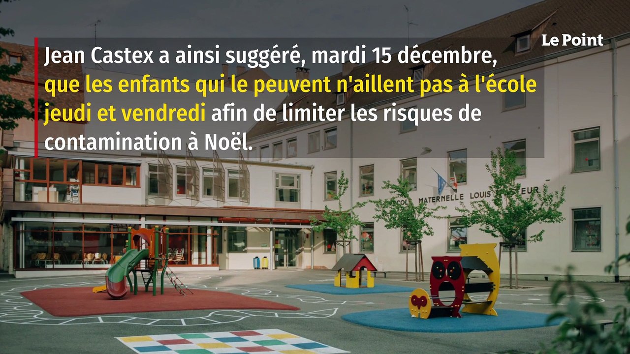 Castex recommande de ne pas envoyer les enfants à l'école jeudi et vendredi