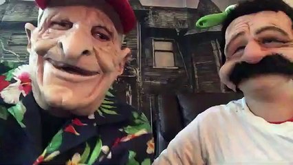 Reviewing face mask from Party City