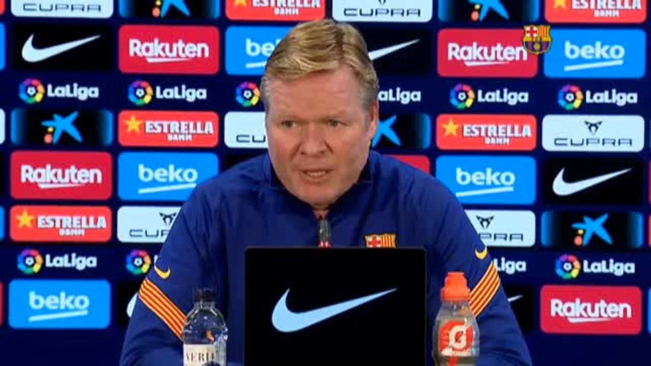 Koeman: "Veo bien el ambiente en el vestuario, ayer hicieron una fiesta y había mucho ruido"