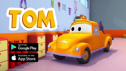 Tom la Dépanneuse -  Jerry la VOITURE DE COURSE noie son MOTEUR - Dessin animé de camions
