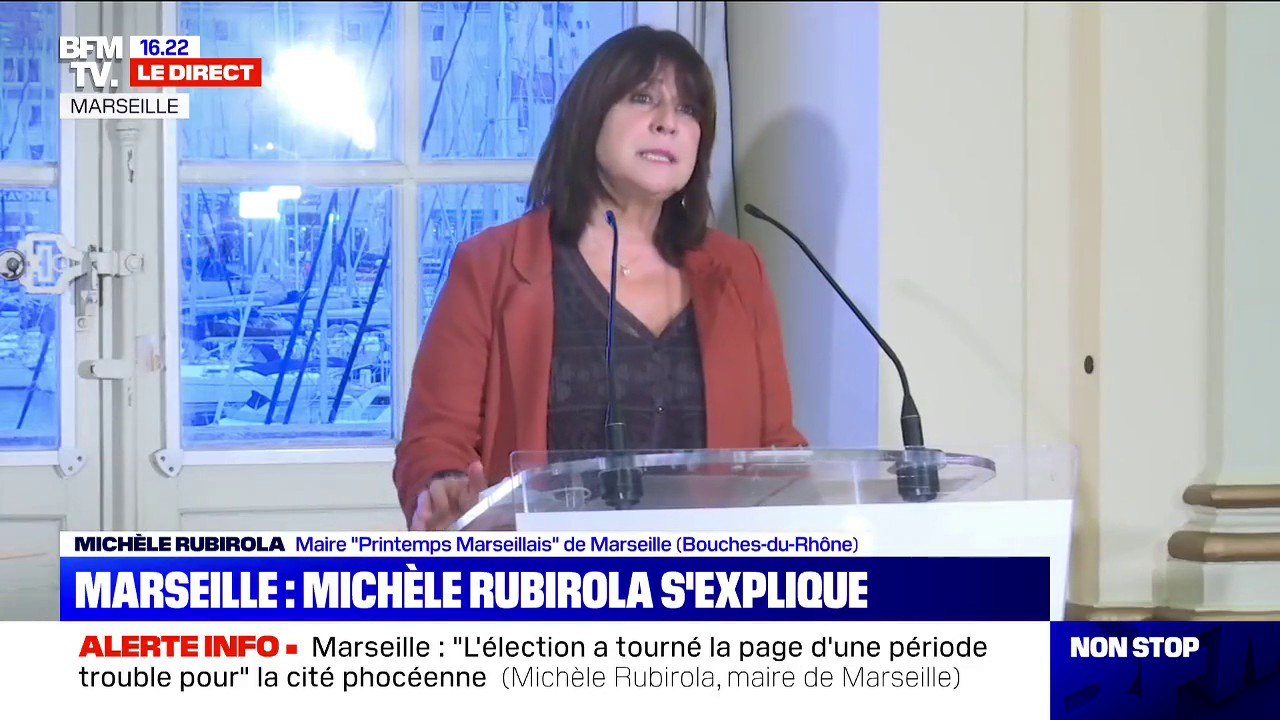 Michèle Rubirola: "J'ai pris la décision de quitter mes fonctions de maire de Marseille"