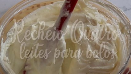 Receita de recheio 4 leites para bolos