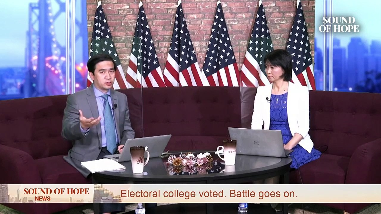 Electoral college voted. Battle goes on.