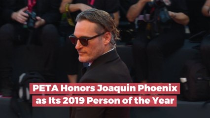 PETA Honors Joaquin Phoenix As Its 2019 Person Of The Year