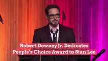 Robert Downey Jr. Dedicates People’s Choice Award to Stan Lee