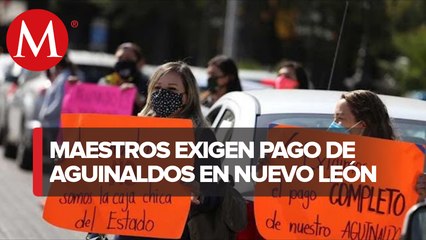 Maestros y Gobierno de NL dialogan para llegar a acuerdo sobre pago de aguinaldo