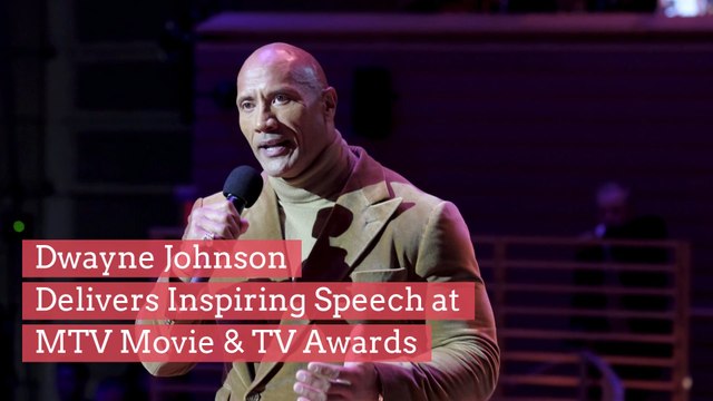 Dwayne Johnson Delivers Inspiring Speech at MTV Movie & TV Awards