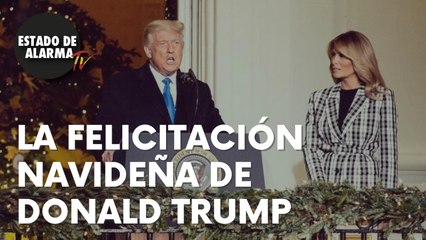 VEAN cómo DONALD TRUMP y su esposa MELANIA FELICITAN la NAVIDAD al mundo entero