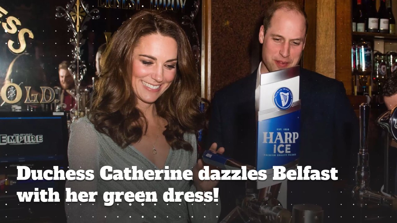 Duchess Catherine Dazzles Belfast With Her Shimmering Dress!