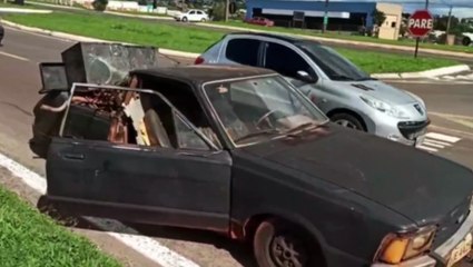 "Corcel picape" é apreendido pela PRF durante abordagem na BR-277