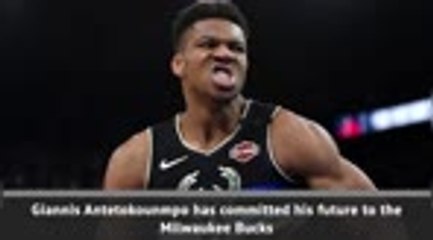 Tải video: Giannis signs $228m five-year deal with the Bucks