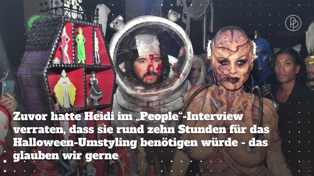 Heidi Klum Halloween 2019: Ekliger Alien, der Tom entführt hat