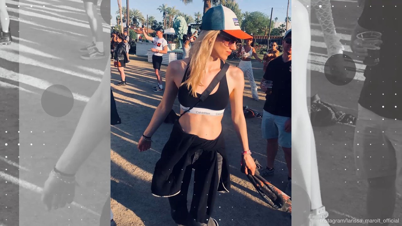 Larissa marolt zeigt ihren durchtrainierten bauch