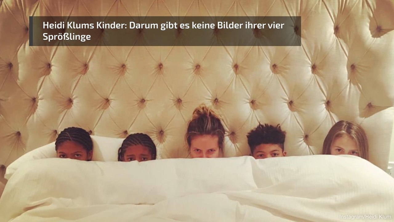 Heidi Klums Kinder: Darum gibt es keine Bilder ihrer vier Sprösslinge