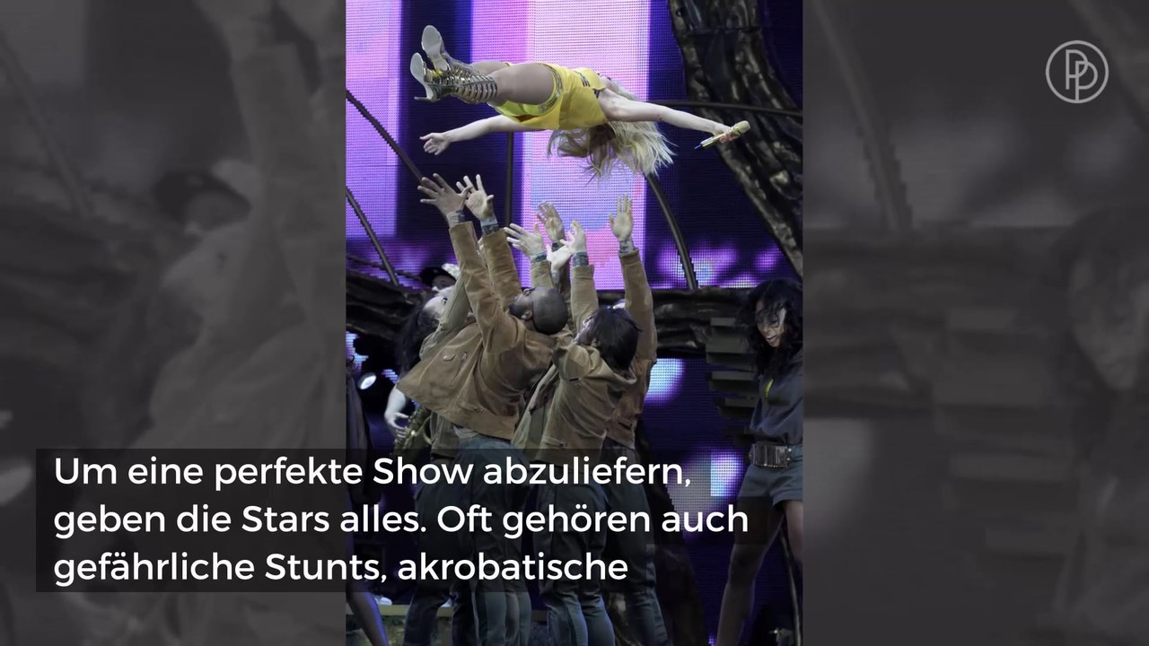 Schlimme Bühnenunfälle der Stars