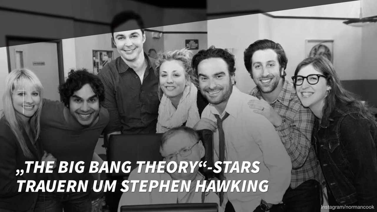 „The Big Bang Theory“-Stars trauern um Stephen Hawking