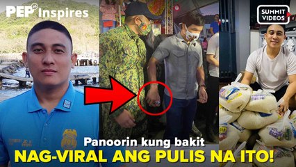 Pulis na binigyan ng pera ni Senator Pacquiao, nag-viral! | PEP Inspires