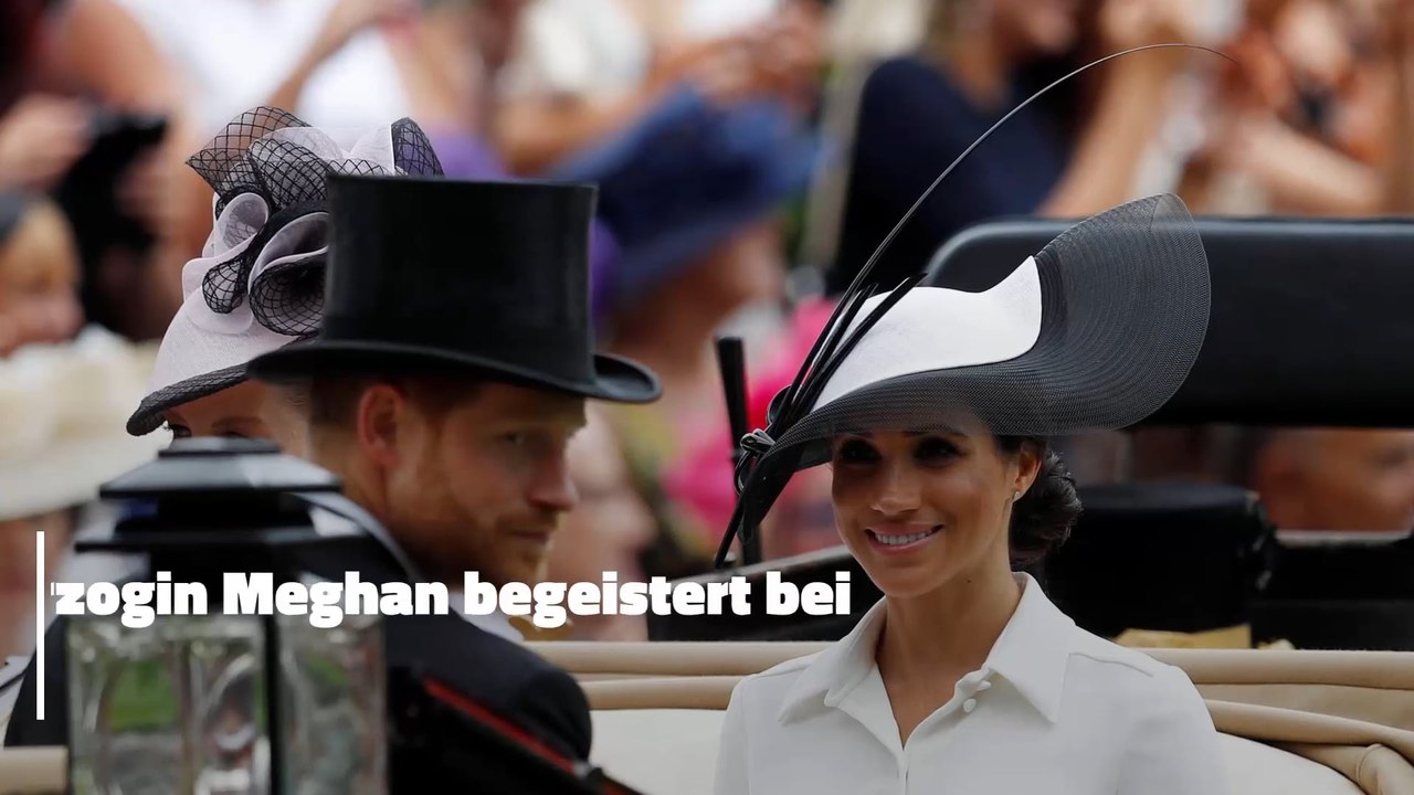 Herzogin Meghan begeistert bei Ascot-Debut