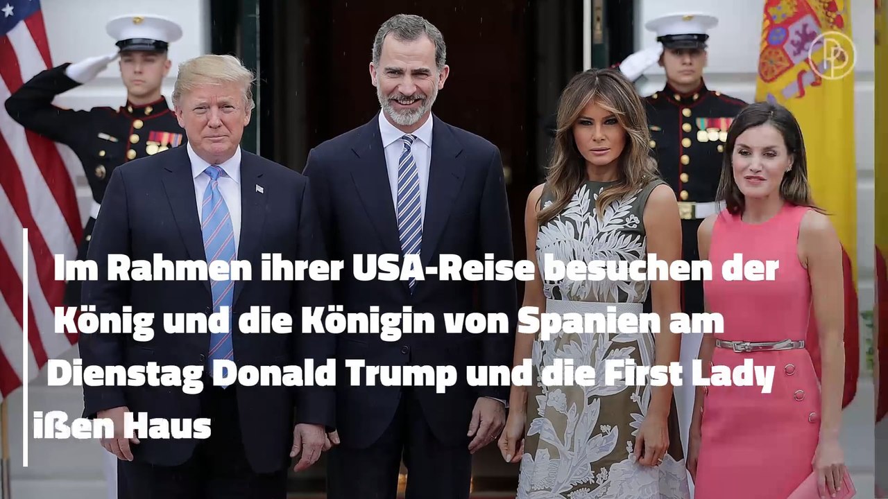 Royaler Besuch: Donald Trump trifft auf König Felipe und Letizia von Spanien