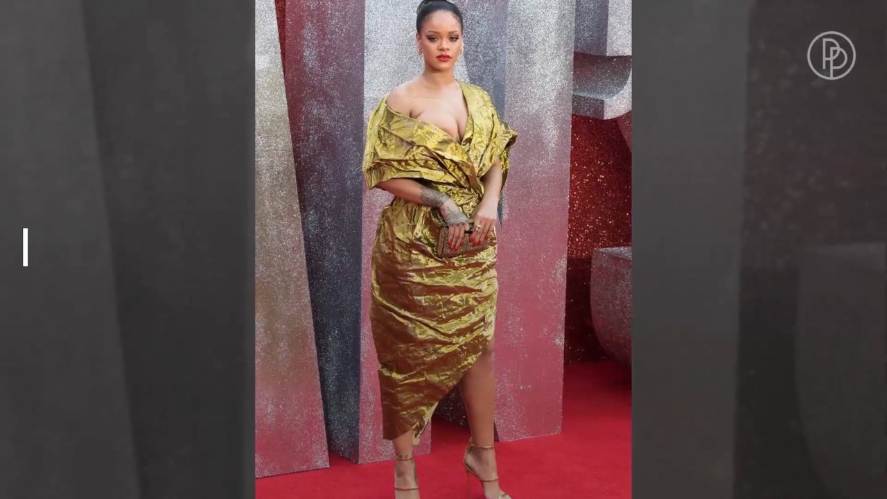 Rihanna in Rettungsdecke-Kleid auf „Ocean's 8“-Premiere