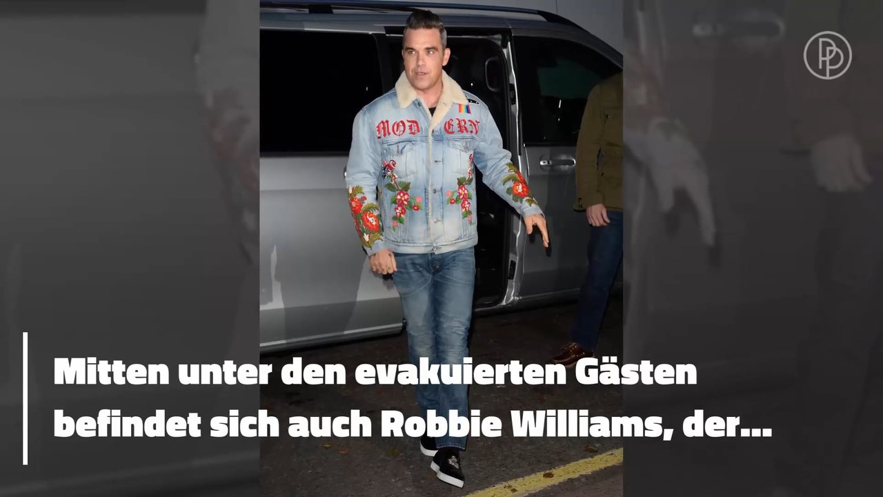 Großbrand: Robbie Williams flieht aus Nobel-Hotel