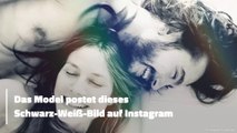 Heidi Klum und Tom Kaulitz kuschelnd im Bett