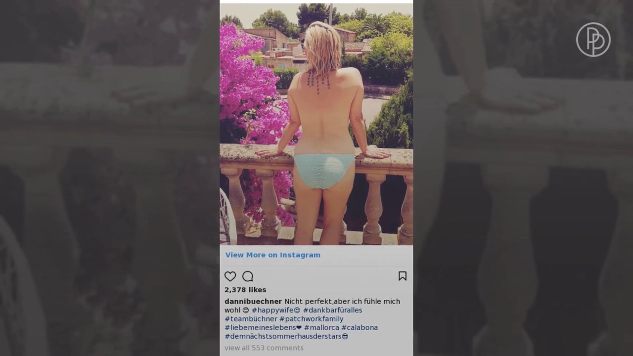 Jens Büchners Frau Daniela Büchner oben ohne auf Instagram