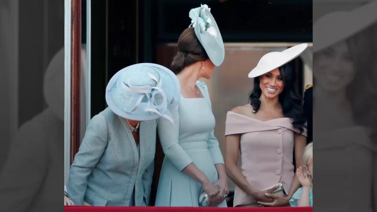 Bei Queens Geburtstagsfeier: Darum stand Meghan auf dem Balkon hinter Kate