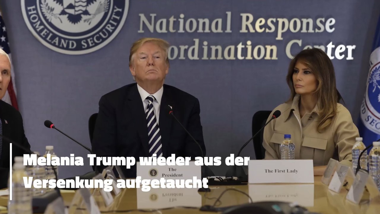 Melania Trump wieder aus der Versenkung aufgetaucht
