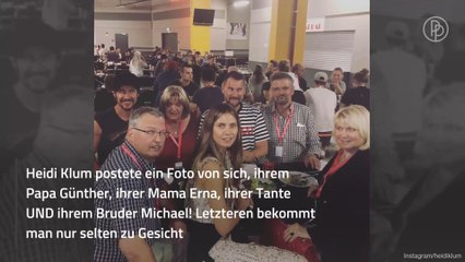 Seltenes Familienbild: Heidi Klum zeigt ihren Bruder Michael