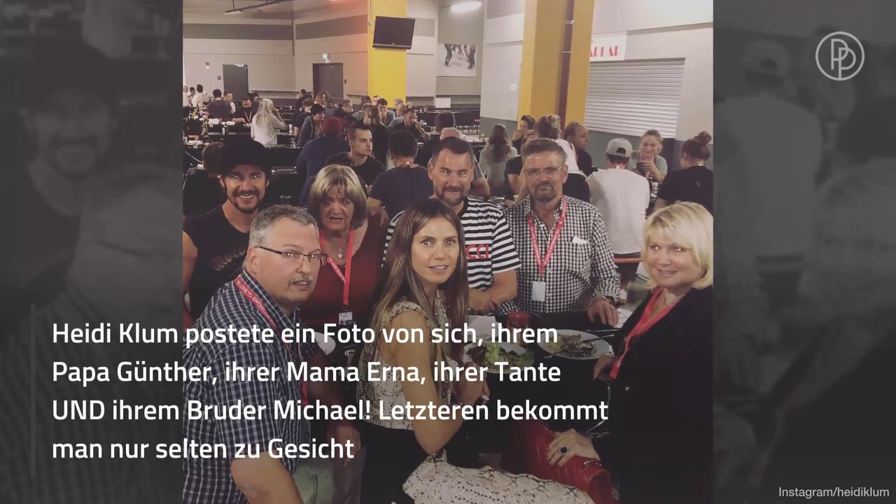 Seltenes Familienbild: Heidi Klum zeigt ihren Bruder Michael