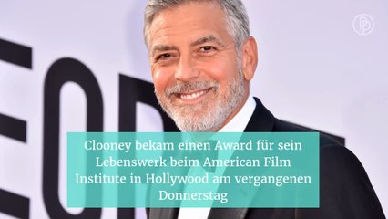 George Clooney: Rede seiner Frau Amal rührt ihn zu Tränen