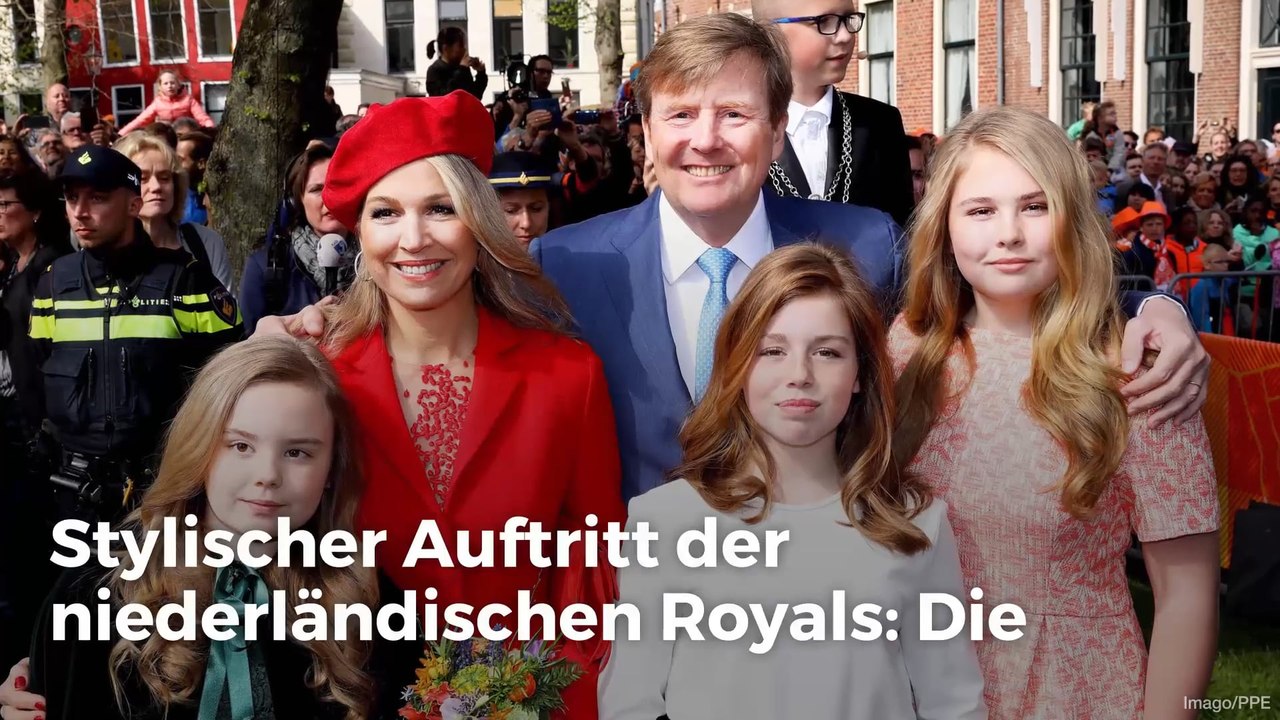 Stylischer Auftritt der niederländischen Royals: Máximas Töchter sehr modisch