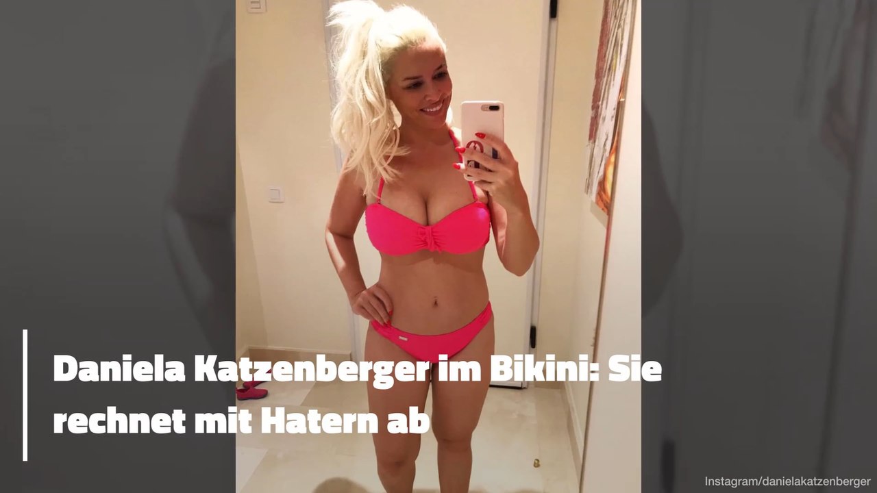 Daniela Katzenberger im Bikini: Sie rechnet mit Hatern ab