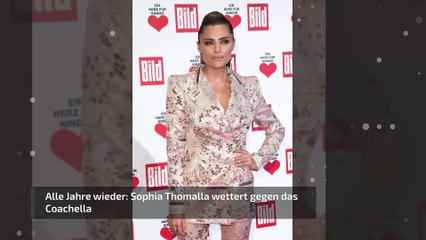 Alle Jahre wieder: Sophia Thomalla wettert gegen das Coachella