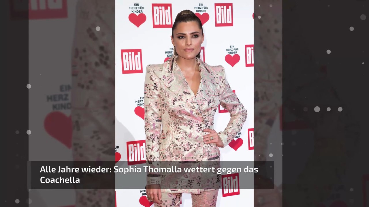 Alle Jahre wieder: Sophia Thomalla wettert gegen das Coachella